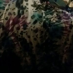 Abstract one shoulder top